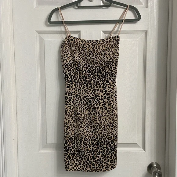 knee length dresses for ladies Leopard Slip Dress main image 1